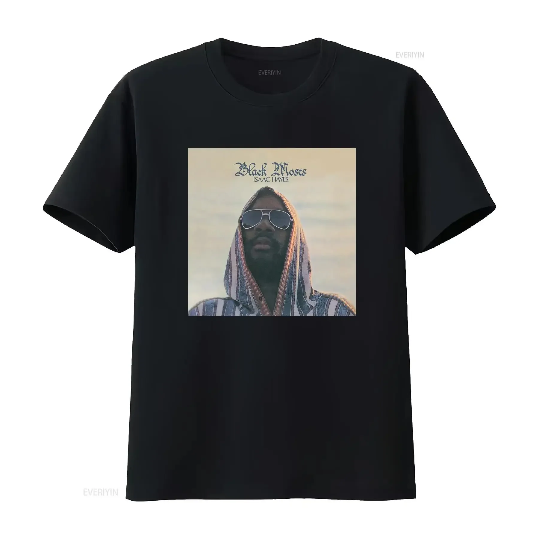 

Isaac Hayes Black Moses SOUL STAX T Shirt vintage Washed Slightly Comfortable designer clothes graphic Casual Breathable