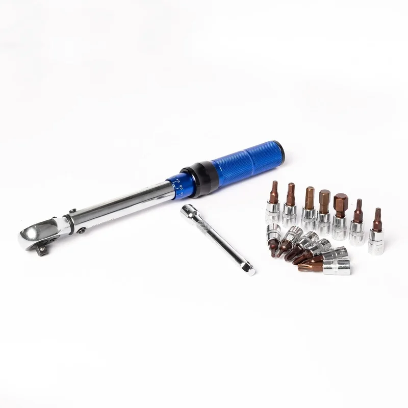 15Pcs Set Bicycle Torque Wrench Set 1/4