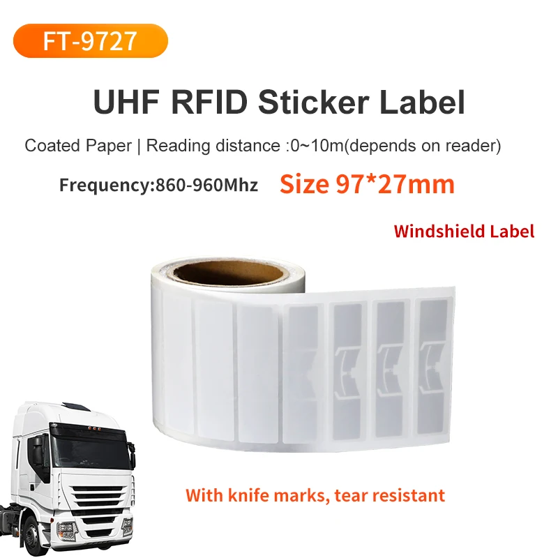 1000 stuks UHF RFID-label 73x20mm Passief stickerpapier Label Tag 860Mhz 960Mhz Lange afstand label voor magazijnbeheer UHF RFID