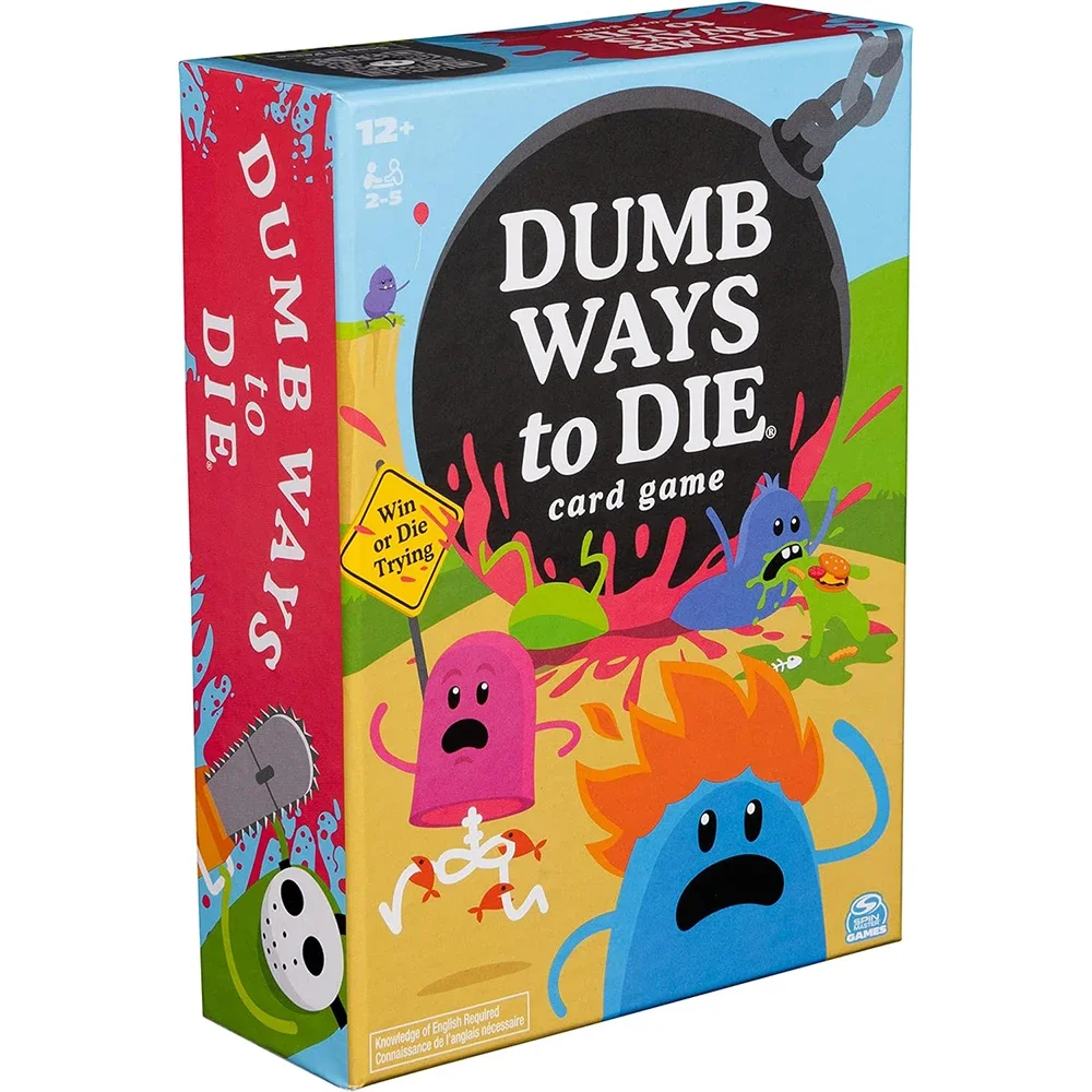 Gry Dumb Ways to Die Card Game The Viral Hit Card Game na urodziny uczelni Więcej gier rodzinnych Gry imprezowe Zabawna gra