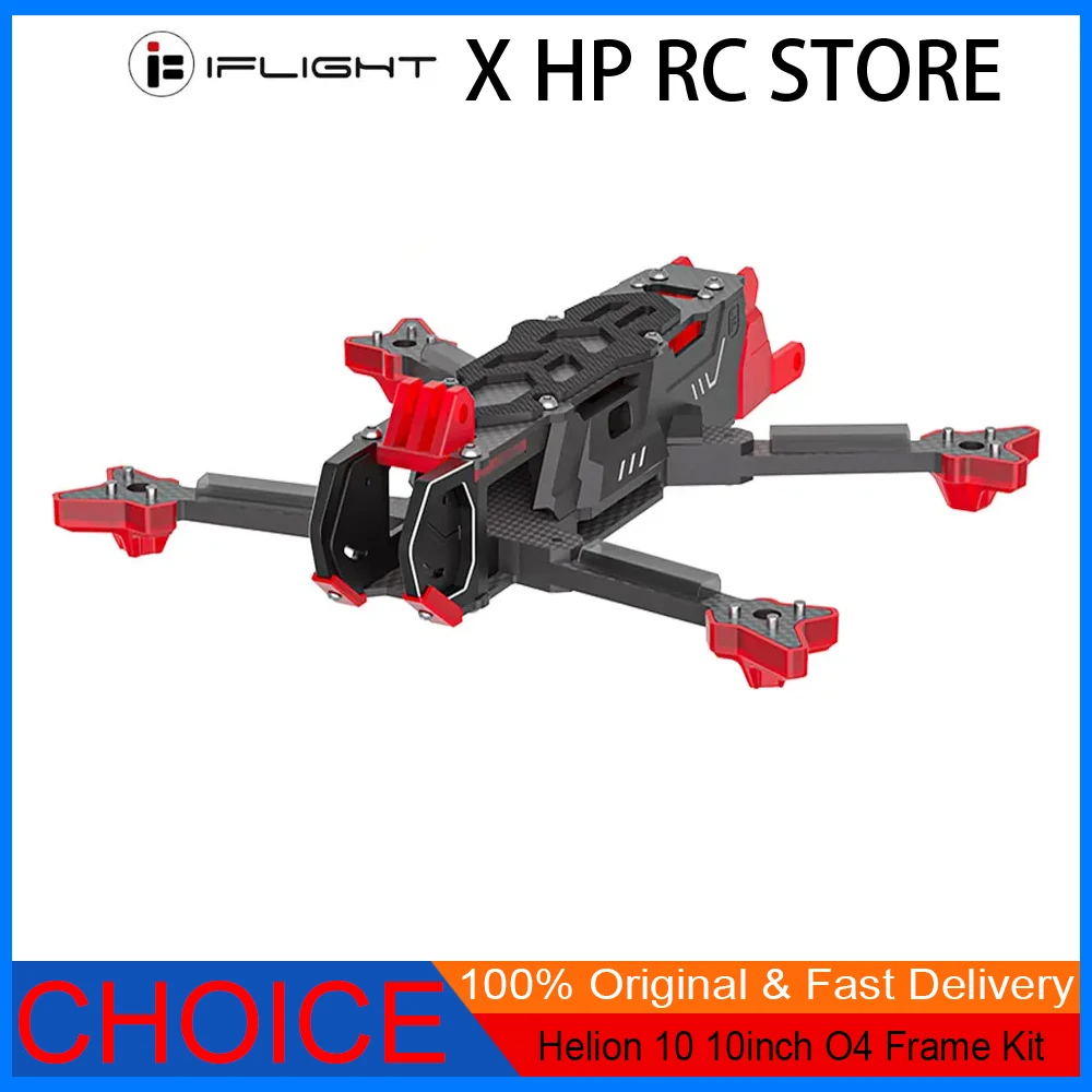 IFlight Helion 10 10 Inch O4 Frame Kit – 10 Inch/418mm Wheelbase, 8mm Arm for O4 Air Unit Pro FPV Drones