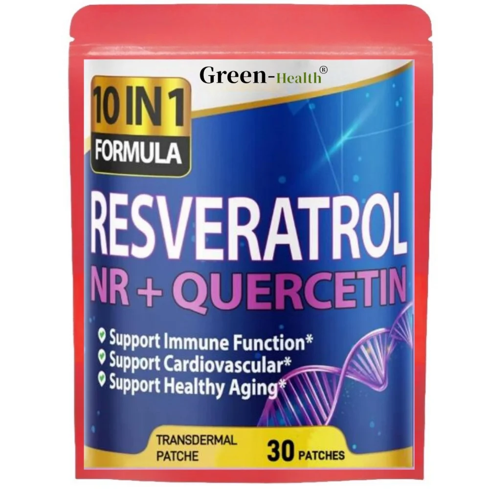 

30 пластырей 10 в 1, высокопрочный трансмимерный пластырь Resveratrol с запроцином, старение, иммунитет, повышение мозга, поддержка суставов