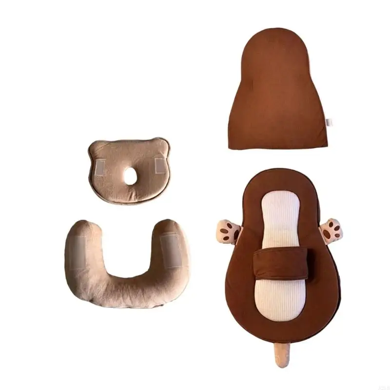 Baby-Anti-Spuck-Neigungskissen mit weichem Baumwollbezug für Neugeborene und Kleinkinder zur Reduzierung von A2UB – Detail 4