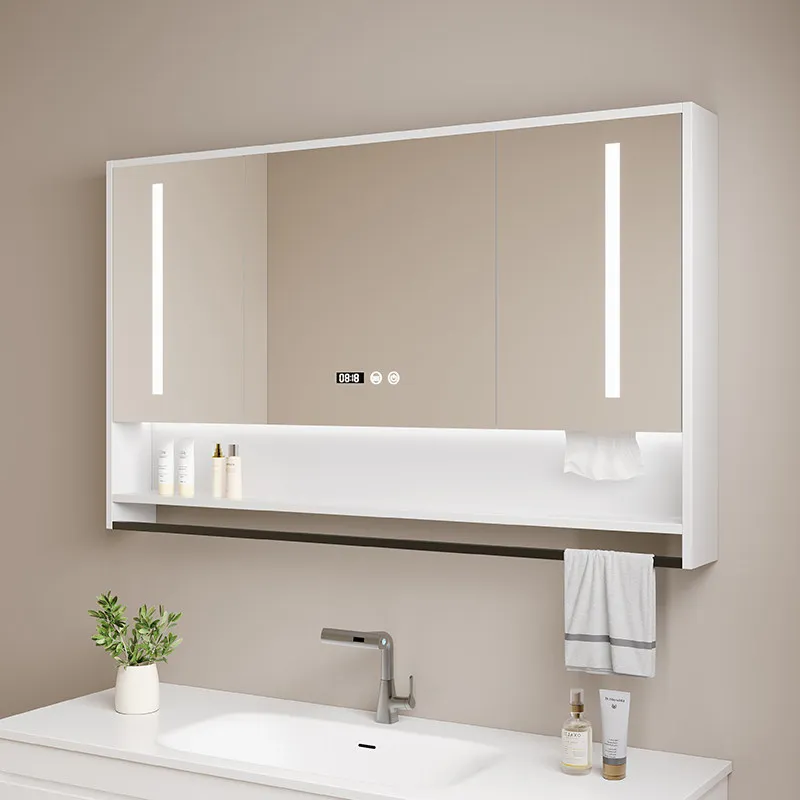 Over Mirror Bathroom Cabinet Display Organizer Storage Toilet Modern Corner Cupboard Decorations Small Gabinete Home Furniture