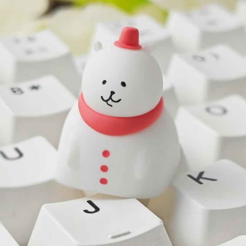 【Struggle Bear】Artisan Keycap for Mechanical Keyboard | Cute Depressed Bear Meme | Relatable 