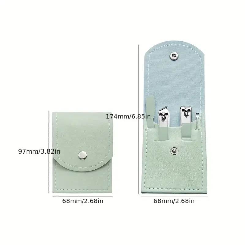 طقم مانيكير مقاوم للصدأ مع مقص أظافر ، قاطع أظافر ، مقص باديكير ، مقص بشرة ، أدوات أظافر ، عناية شخصية ، جودة عالية ، 4 * لكل مجموعة