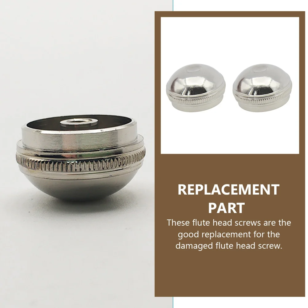 

2Pcs Flute Head Screws Copper High Hardness Flute Parts Replacement Music Instrument Accessories Music Instrument Parts