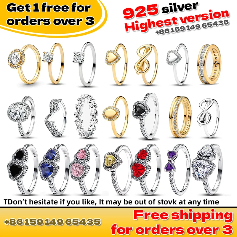 

【 Buy Three Get One Free 】 S925 sterling silver high-quality heart-shaped crown Y2K ring, women's simple and cute jewelry