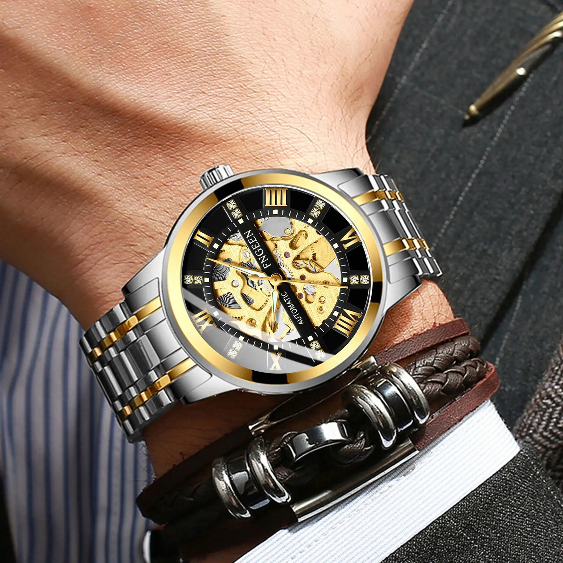 Bindond hommes montres mécaniq - Men'S Accessories Luxury Brands avis et prix