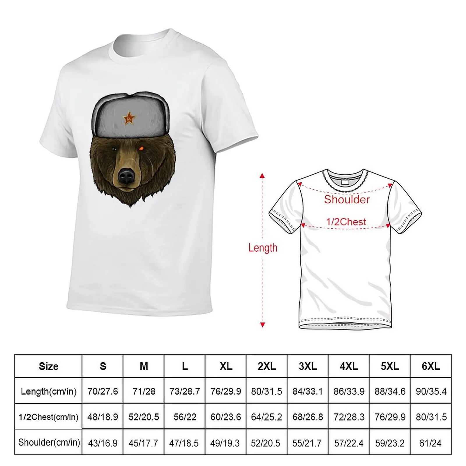 Comrade Bear T-Shirt Soft Lightweight Cotton T-Shirt
