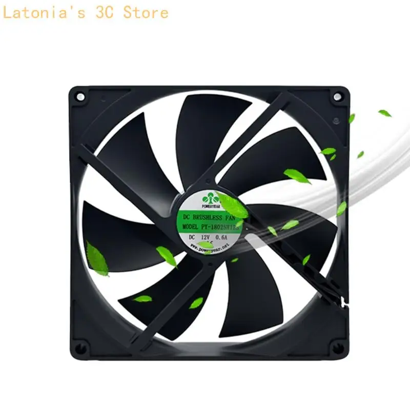 180x180x25mm Lüfter 80CFM Luftstrom 12V für verschiedene Umgebungen Geräuscharm X3UB – Detail 4