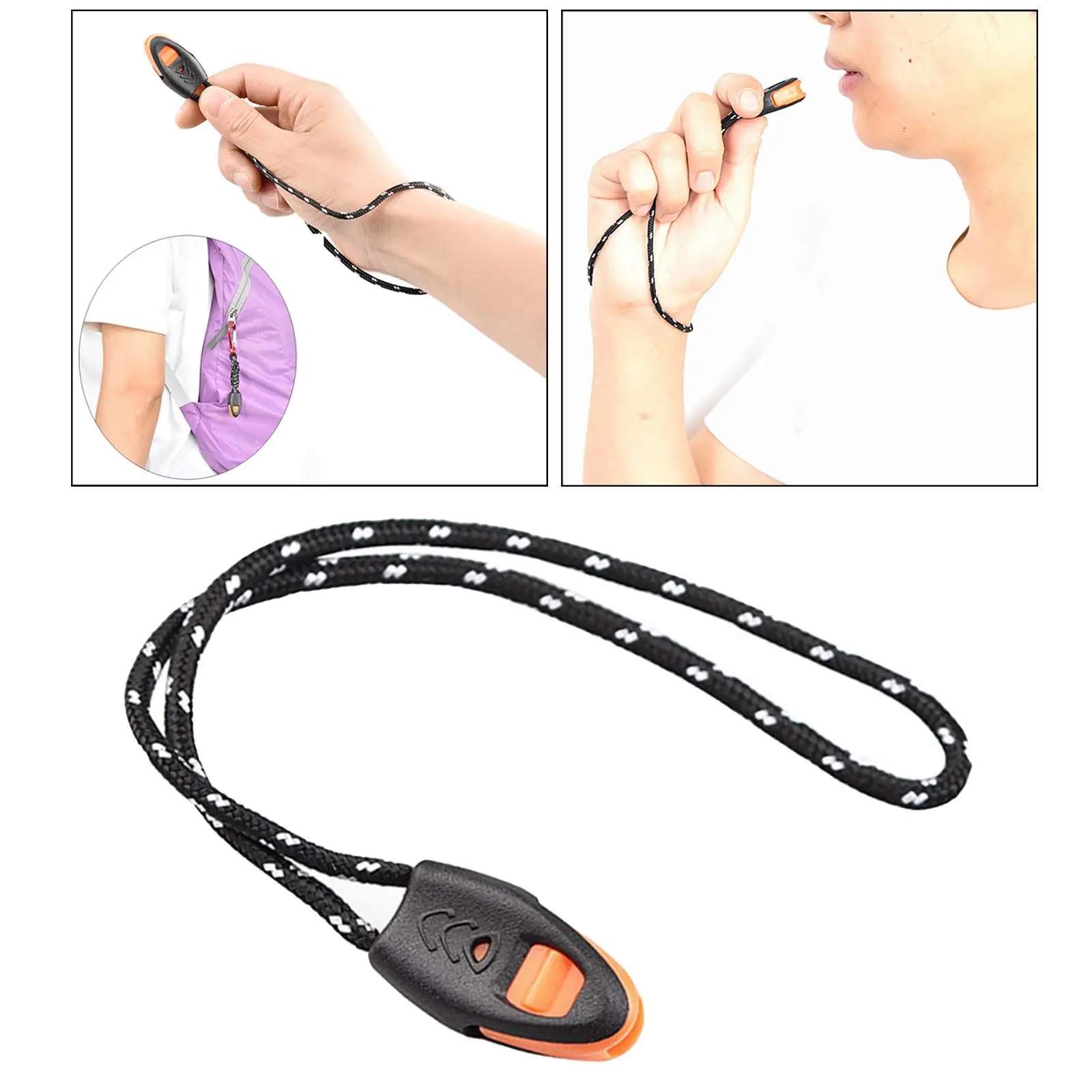 2x صافرة الطوارئ مع صفارة الدانتيل بقاء في صوت لقارب الصيد والتخييم والمشي لمسافات طويلة