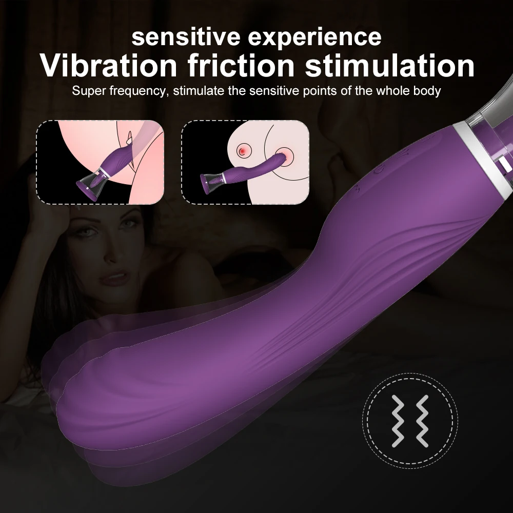 Clitoris Licker Tongue Vibrator Nipples Stimulator Orgasm Vagina Sucking Massager Sexy Toys For Women Female Masturbator