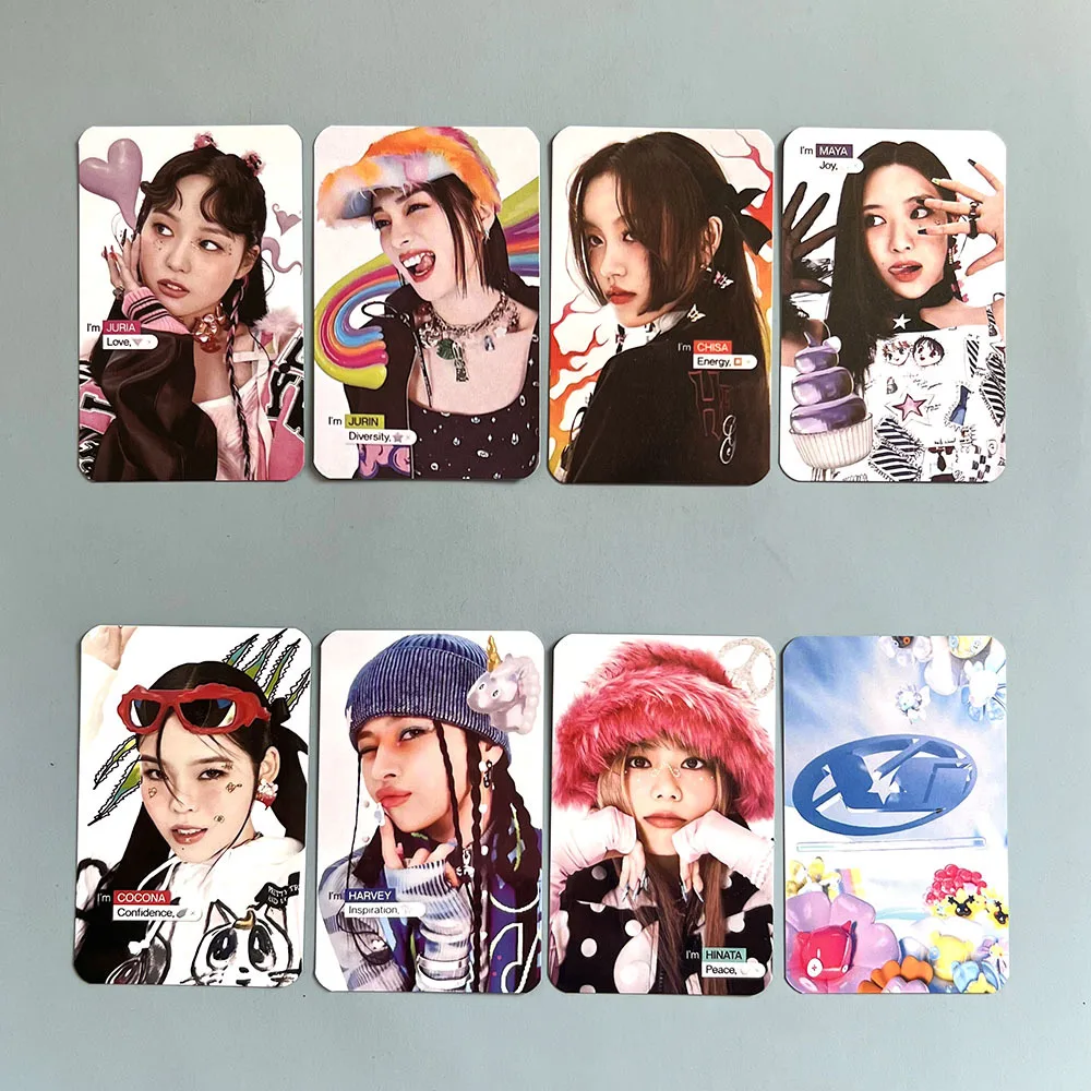 

XG Album NEW DNA Photocards 7pcs/Set JURIN HINATA Double Sides High Quality HD Photo Postcards JURIA MAYA Fan Collection Gift