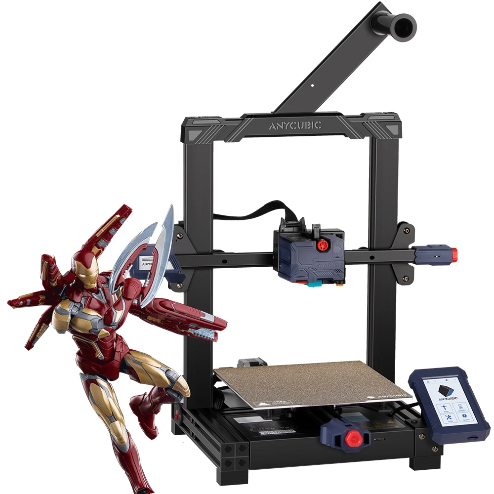 

3d принтер ANYCUBIC Kobra, автоматическое выравнивание, очень легкий, 4,3 дюймовый сенсорный экран, пружинная стальная Подогреваемая кровать