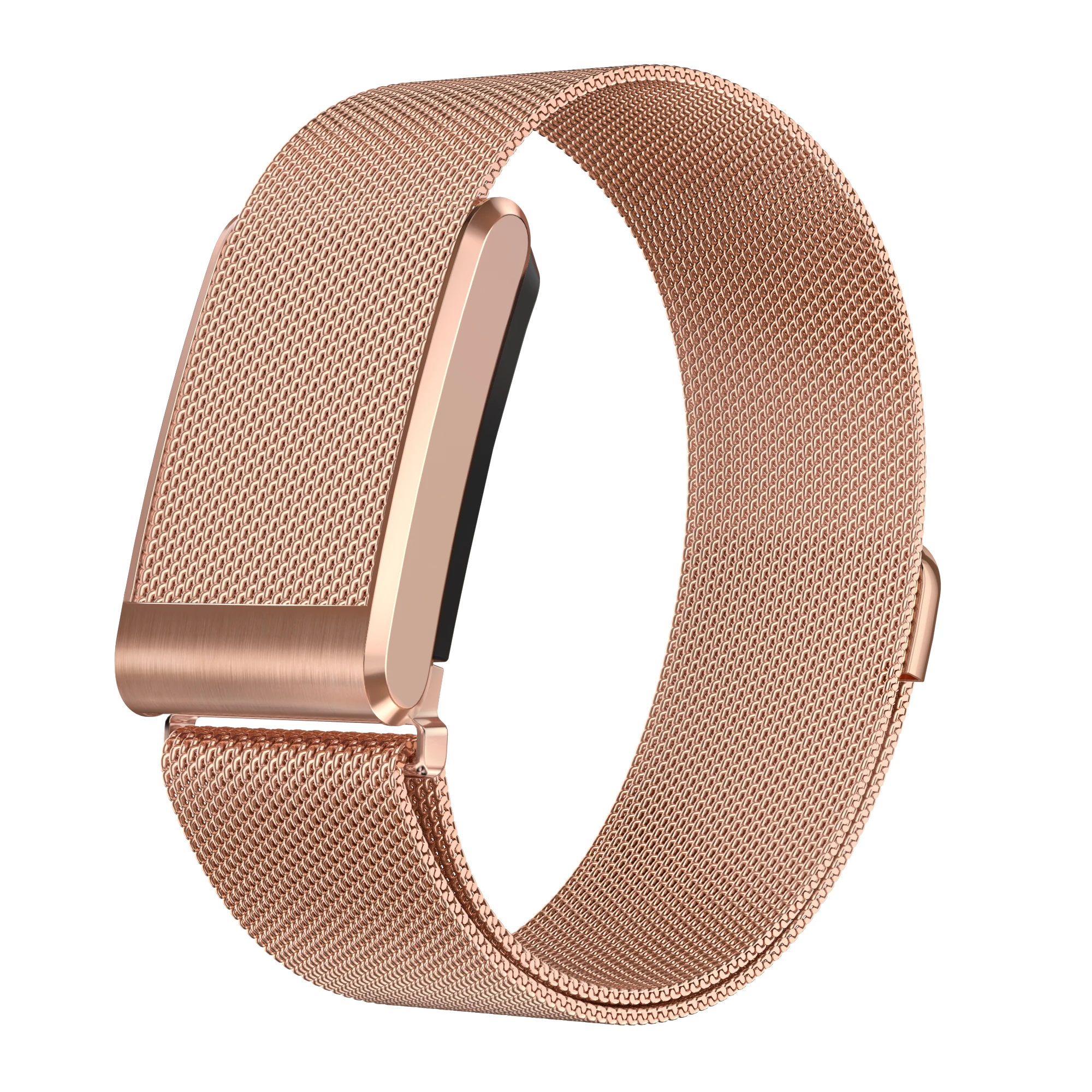 Magnetic Milanese Metal Watch Band for Whoop 5.0 Regular & ECG Version 24mm Stainless Steel Replacement Wrist Strap