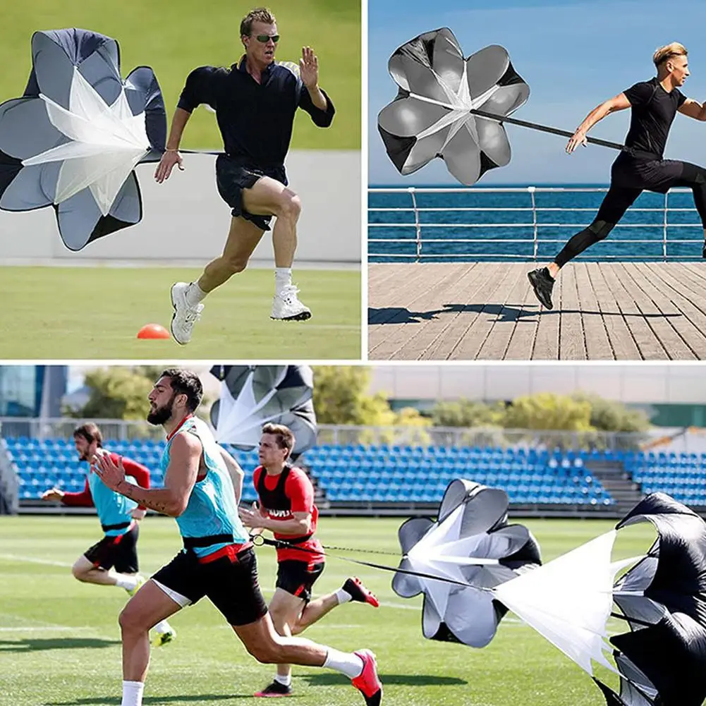 1 Pc Parachute For Running Training Speed Resistance Training Soccer Training Fitness Equipment Speed Drag Chute Physical Q4Q5