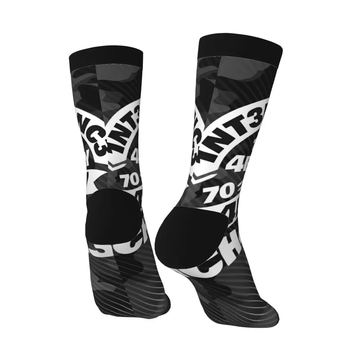 Funny Crazy Sock for Men Competitive Hip Hop Harajuku Lntelligence is the ability to adapt to change Happy Quality Pattern