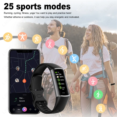 Imagen 2 del producto Reloj inteligente deportivo para hombre y mujer, Smartwatch con cámara remota, resistente al agua, monitoreo de salud, para Android e ios, novedad de 2024