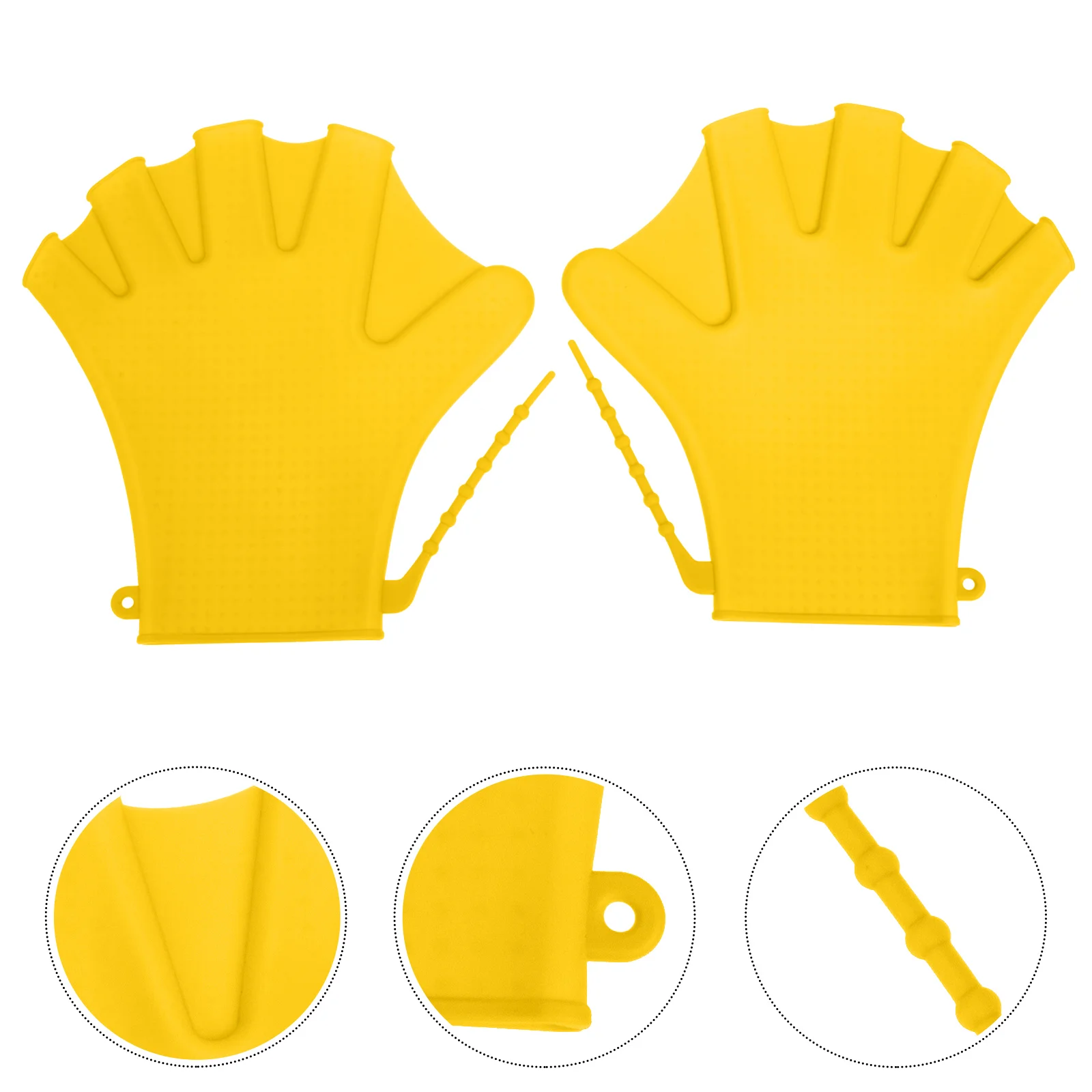 

Silicone Swim Gloves for Lap Swimming Pool Aquatic Swimming Pool Gloves Mitts Diving Water Fitness Class Hand Protection