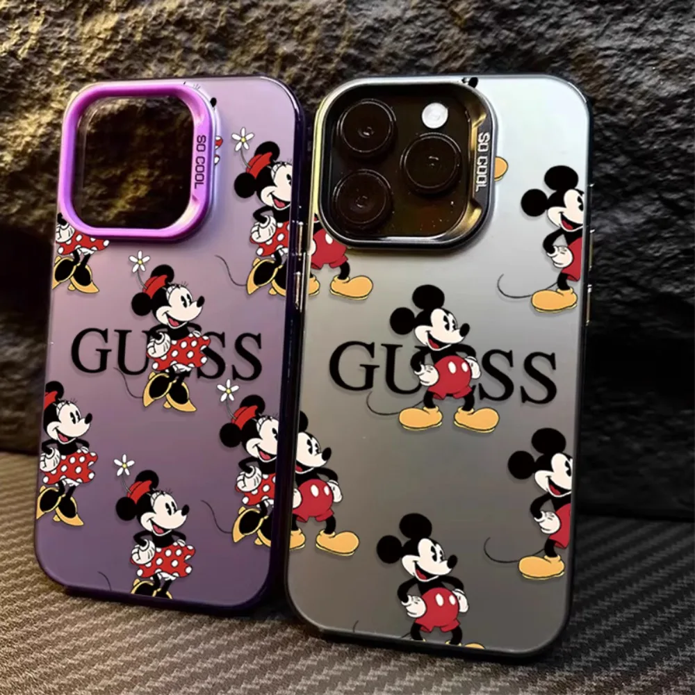 Cartoon Mickeys Couple Phone Case for Samsung Galaxy A37 A57 A17 A07 A16 A06 A35 A55 A25 A15 A56 A54 A36 A34 A24 A26 4G 5G Cover