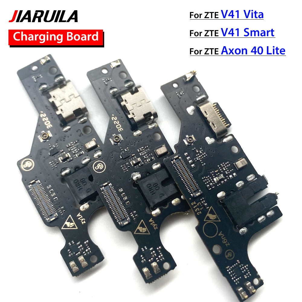 Cable flexible con conector de carga USB para ZTE Axon 40 Lite V Smart 2050 V41 Smart V60, placa de carga con módulo de micrófono