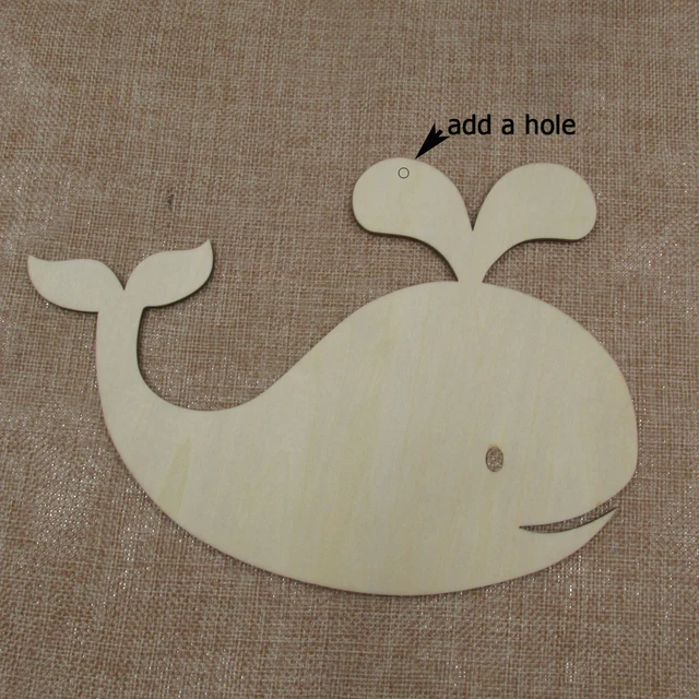 5,1–20,3 cm dick, unlackiert, blanko, Holz, unter dem Meer, Tier-Dophin-Laser, ausgeschnitten, Holzform, Bastelbedarf, Holzhandwerk-Ausschnitt – Detail 25