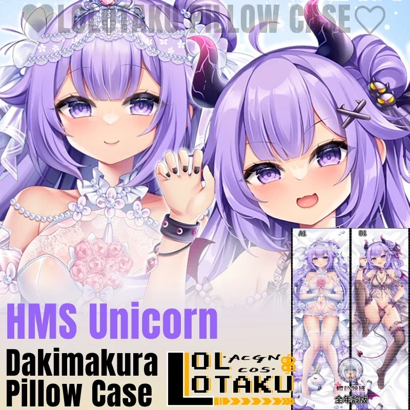 

HMS Unicorn Dakimakura Azur Lane Sexy Hugging Full Body Pillow Case Cushion Cover Otaku Pillowcase Home Bedding Decor Xmas Gift