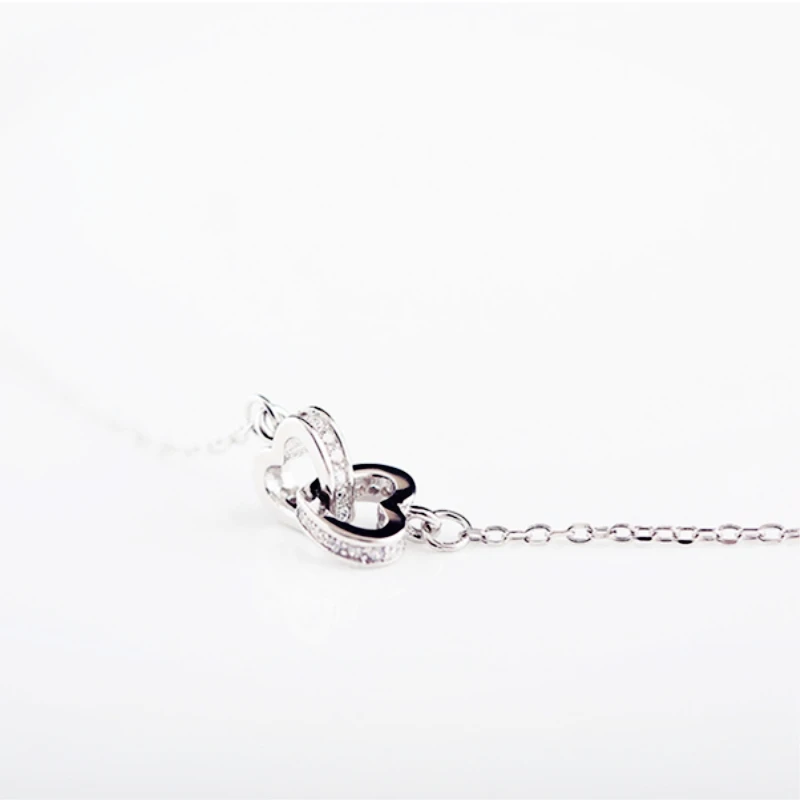 Wild Heart Zircon Clavicle Chain Simple Short 925 Sterling Silver Female Necklace For Women Jewelry Party Birthday Gift NE143