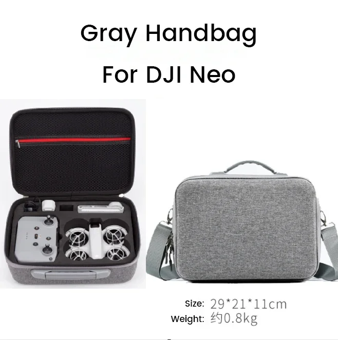 

NEO Grey Handheld Storage Bag Selected Drone Storage Box For DJI Neo Shock Absorber Bag Drone Accessories