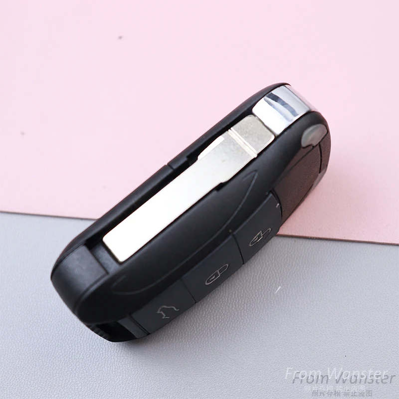2 3 4 Bottoni Chiave Dell'automobile Fob Borsette Custodia per Porsche Cayenne GTS 2010 2009 2008 2007 2006 2005 2004 Auto Chiave Pieghevole A Distanza