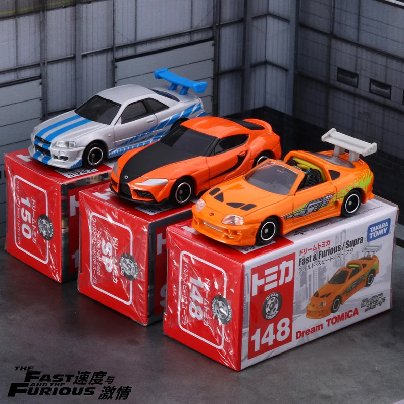 

TOMY Fast & Furious Toyota Supra Supra GR Alloy Car Diecasts & Toy Vehicles Model Miniature Scale Model Car For Childrens Gifts