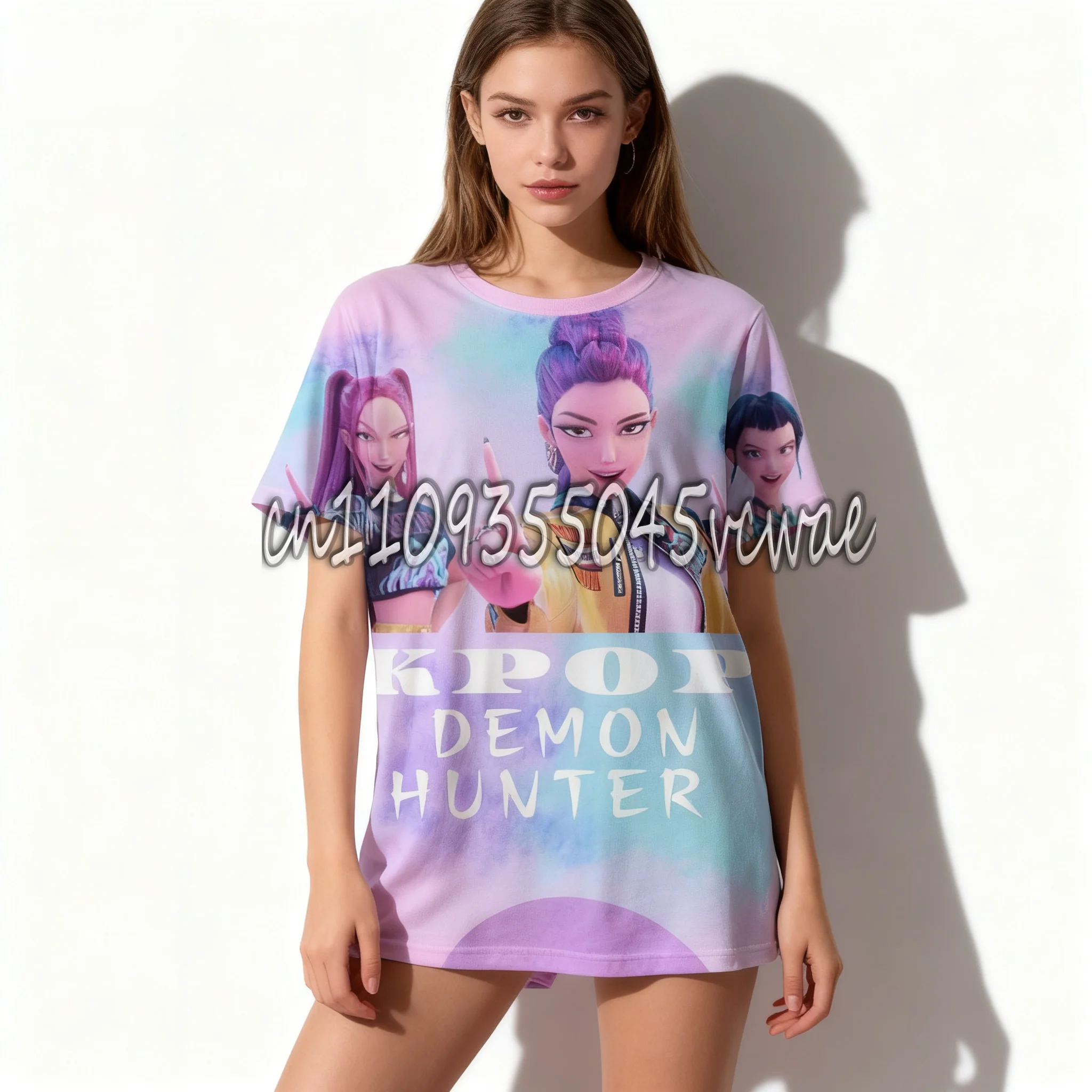 

Футболка Hasbro для беременных, хит продаж, в корейско-американском уличном стиле K-pop, с 3D-принтом, для взрослых, оверсайз, подарок