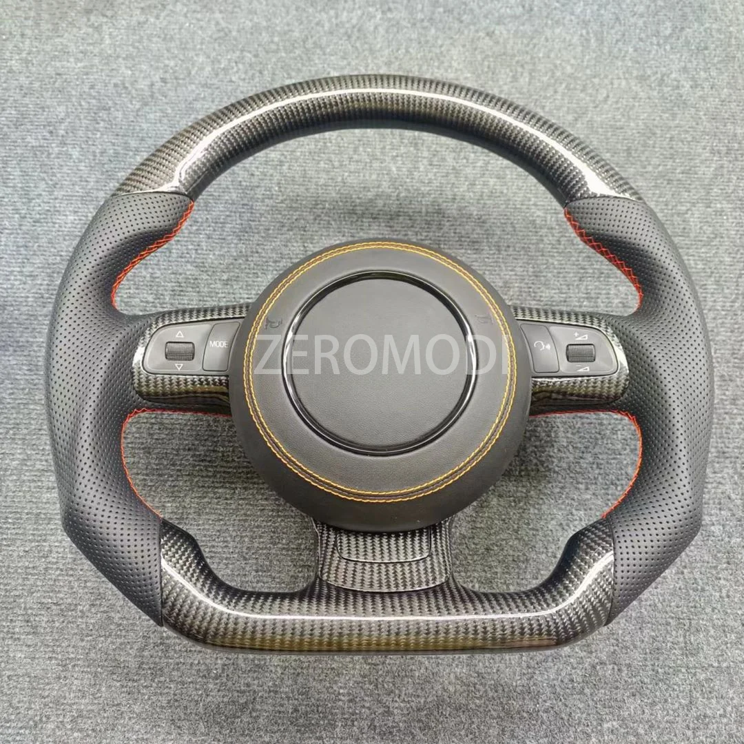 

High Quality Carbon Fiber Steering Wheel For Audi TT TTS 2008 2009 2010 2011 2012 2013 2014 2015 2016...