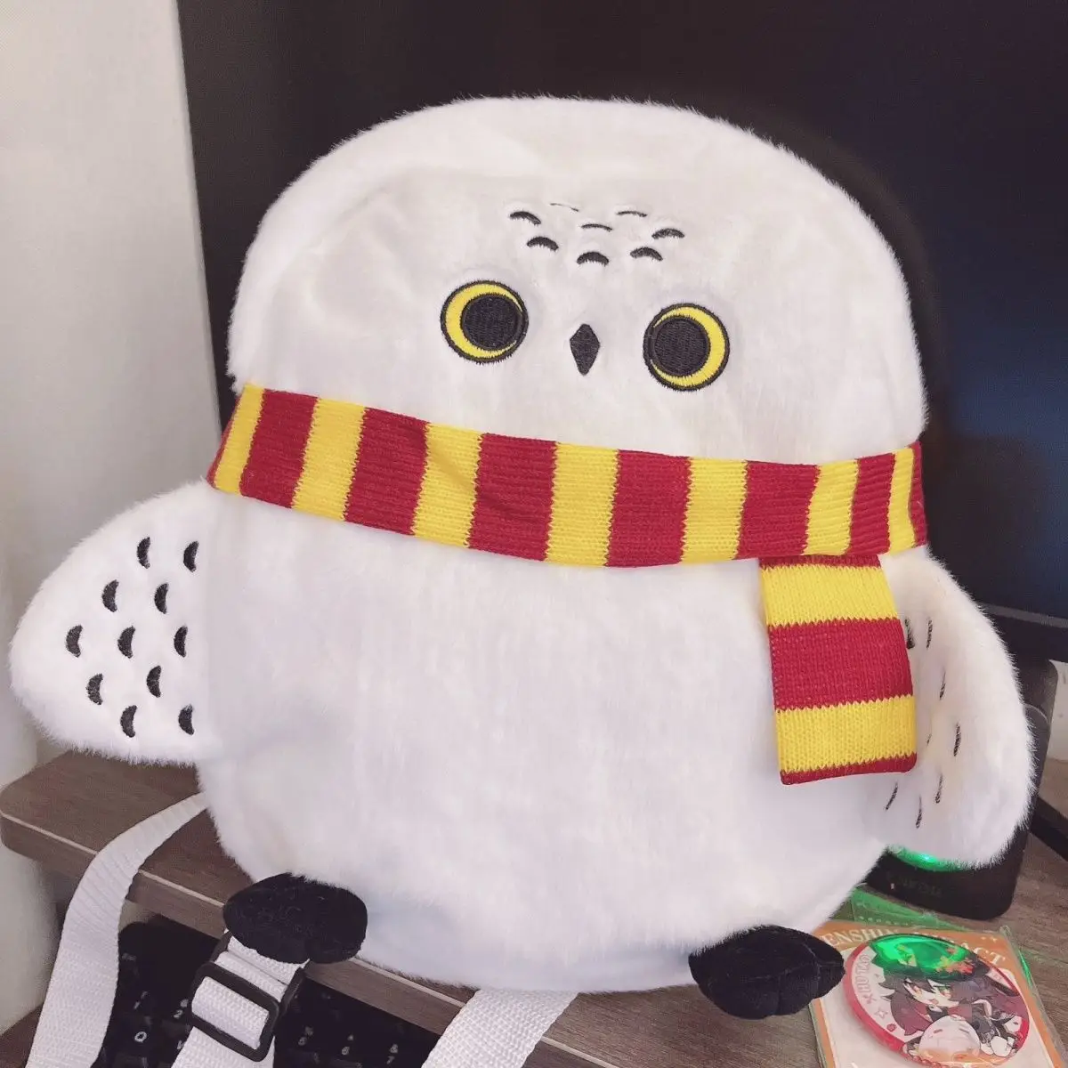 Nueva Mochila de Peluche con Diseño de Búho de Harry Potter, Linda Bolsa de Hombro Individual para Estudiantes, para Otoño e Invierno