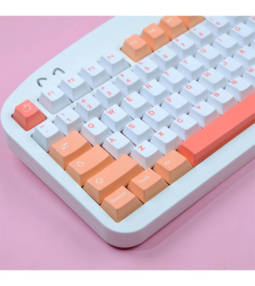 

GMK peach keycap PBT original highly sublimated mechanical keyboard suitable for customization