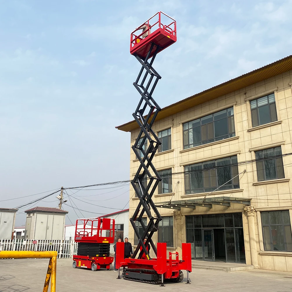 Fotografia 5: Plataformas Elevatórias Elétricas, Plataforma de Trabalho Aéreo, Elevador Automático Portátil de 6m, 8m, 10m, 12m