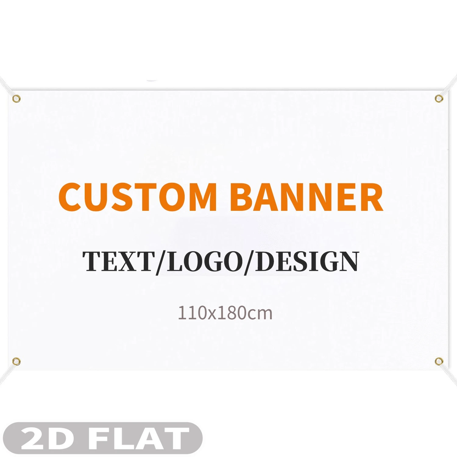 

Personalize 110x180cm(3.6x6 Ft) Party Banner, Polyester Banner with 4 Corner Grommets, Ideal for Birthday, Wedding, Events Decor