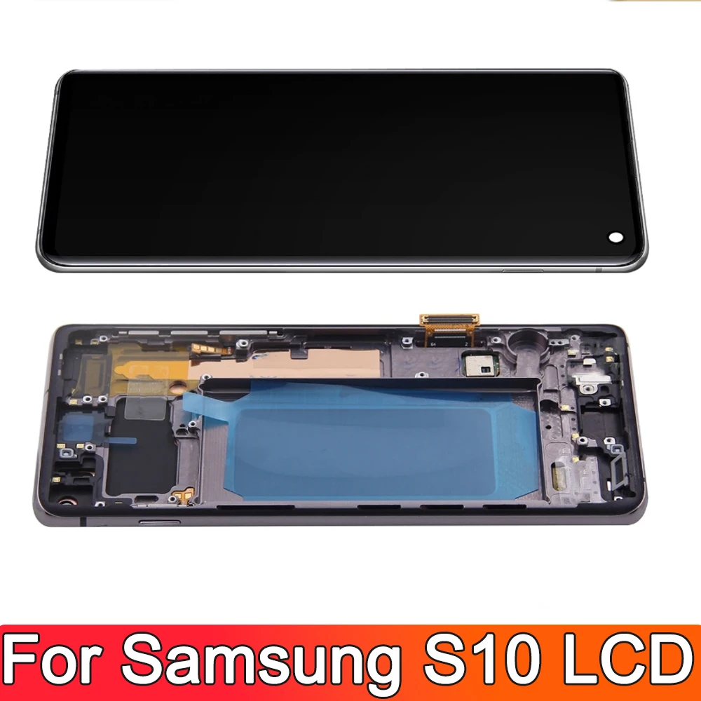 OLED For Samsung Galaxy S10 2019 SM-G9730 G973F LCD Display Touch Screen Digitizer Assembly For Samsung S10 Screen