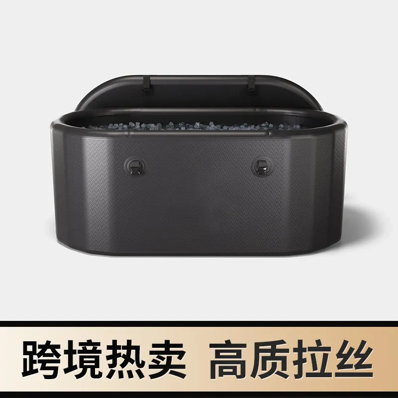 Cross-border hot sale Export Ice Bath Brushed Inflatable Bath Household Soaking Bath Bucket Folding