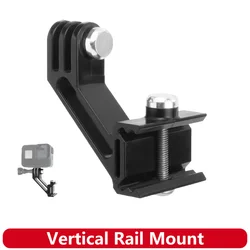 Vertical Gun Rail Mount 20mm Picatinny Adapter For GoPro 13 12 11 10 9 8 SJCAM AKASO Insta360 DJI Osmo Action Camera Accessories