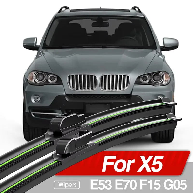 Для BMW X5 E53 E70 F15 G05 2000-2023 передние щетки стеклоочистителя, 2 шт., аксессуары для лобового стекла, 2010, 2014, 2015, 2016, 2020.