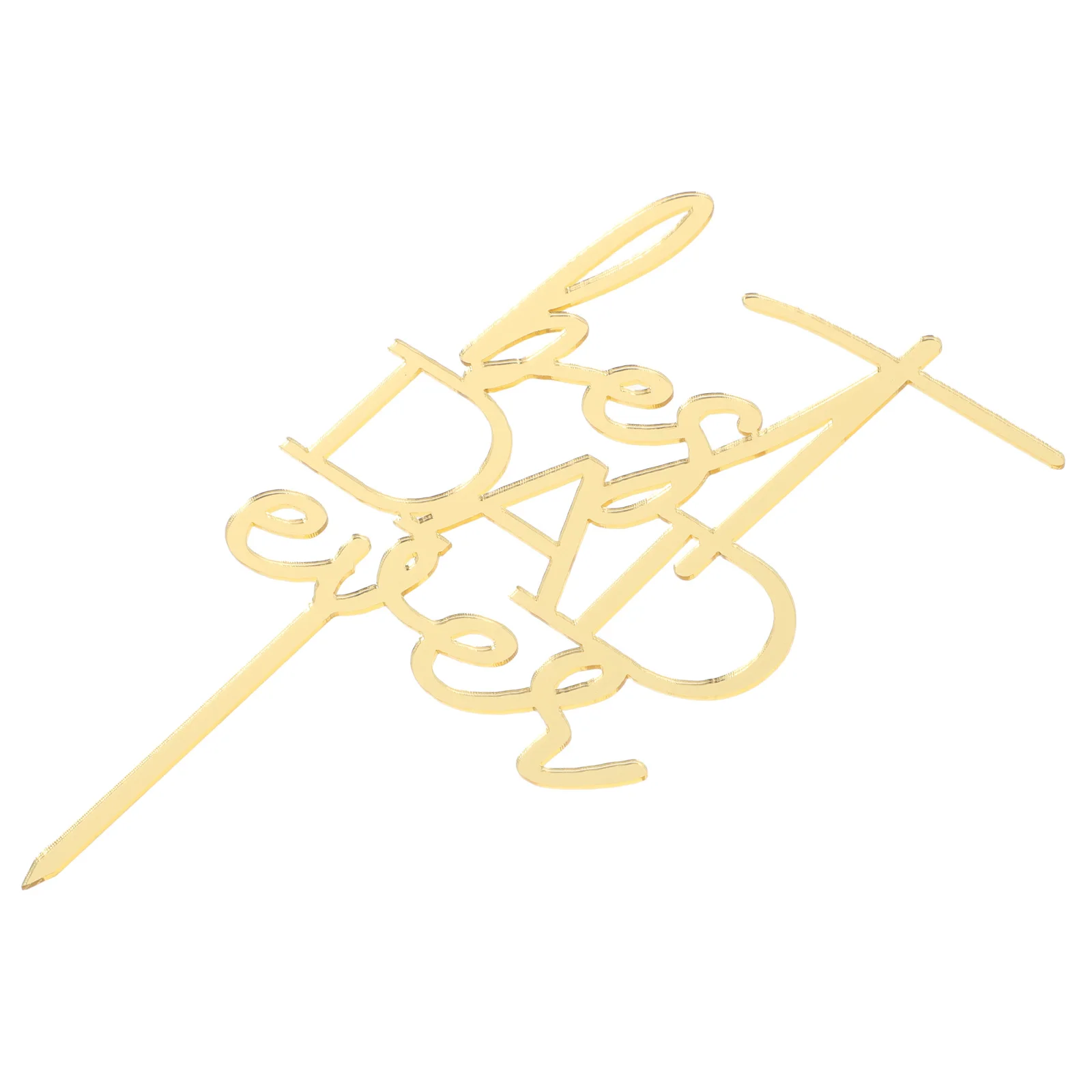 

5 pcs Acrylic Cake Toppers Father's Day Dessert Cards Cupcake Inserts Decorative Supplies Cake Decoration Accessories