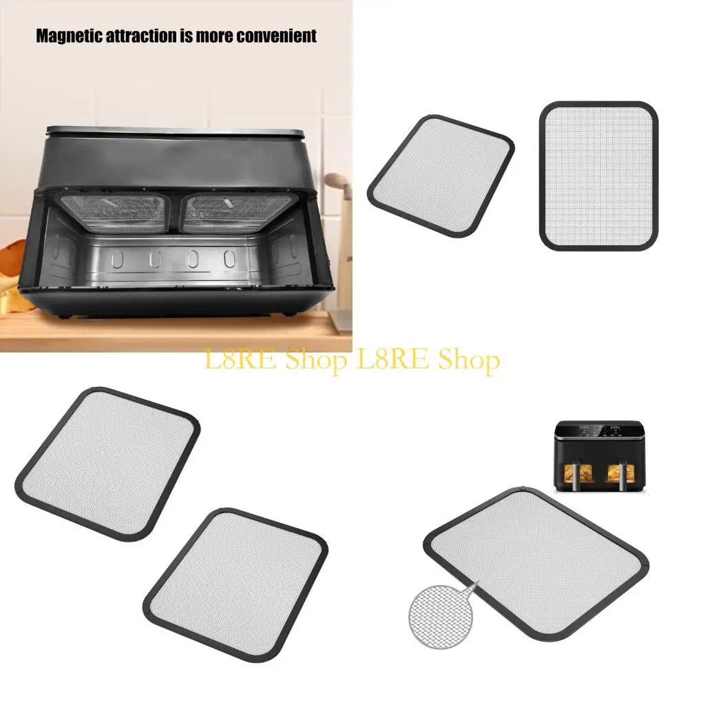 L8RE 2Pcs Air Frying Splatter Guard Air Frying Splatter Screen for 8.5L 10L Cooking Frying Splash Guard Heat Resistant