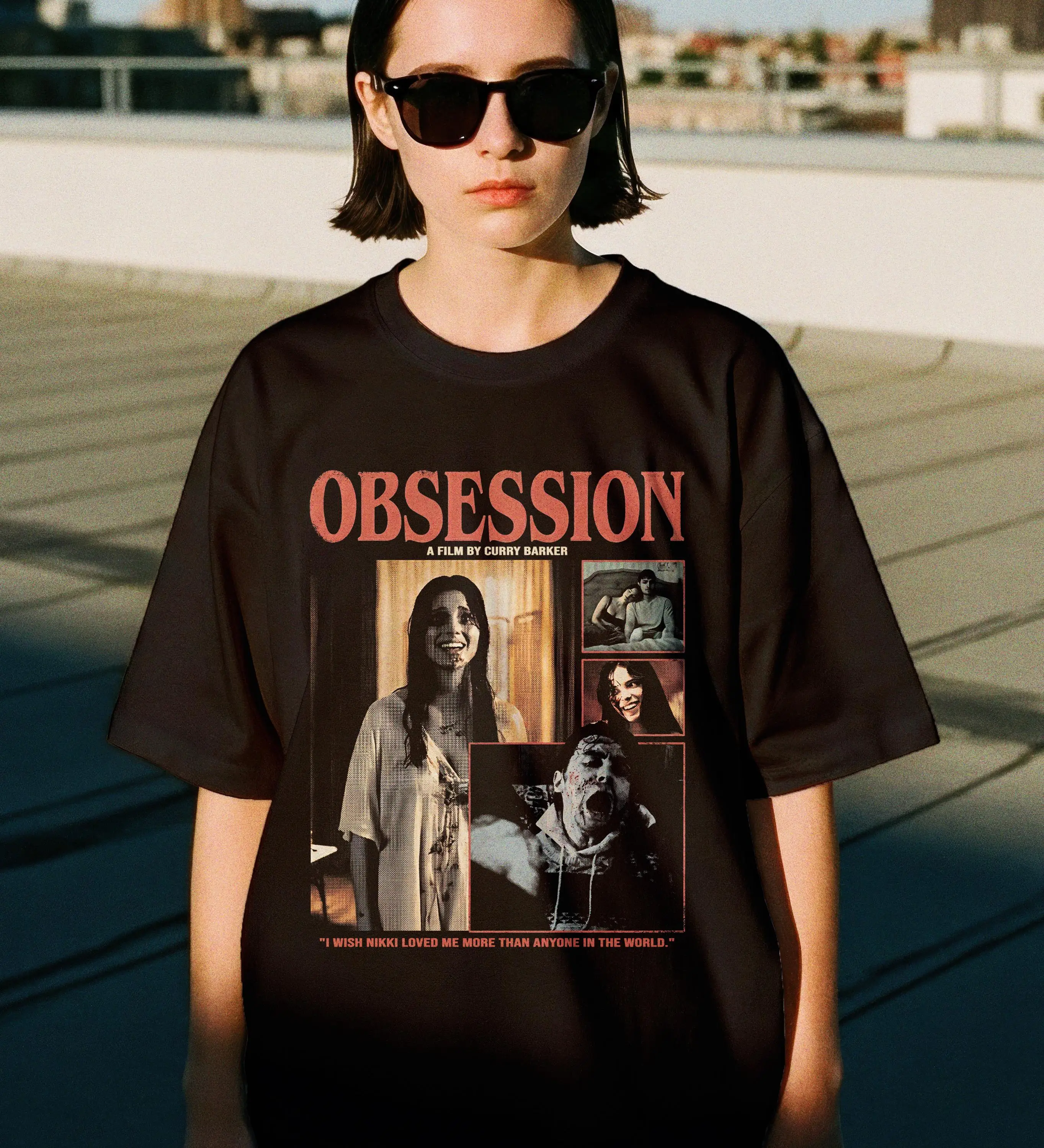 Obsession 2025 Horror Movie Curry Barker Vintage Graphic T-Shirt Cotton Men Women Streetwear Tee
