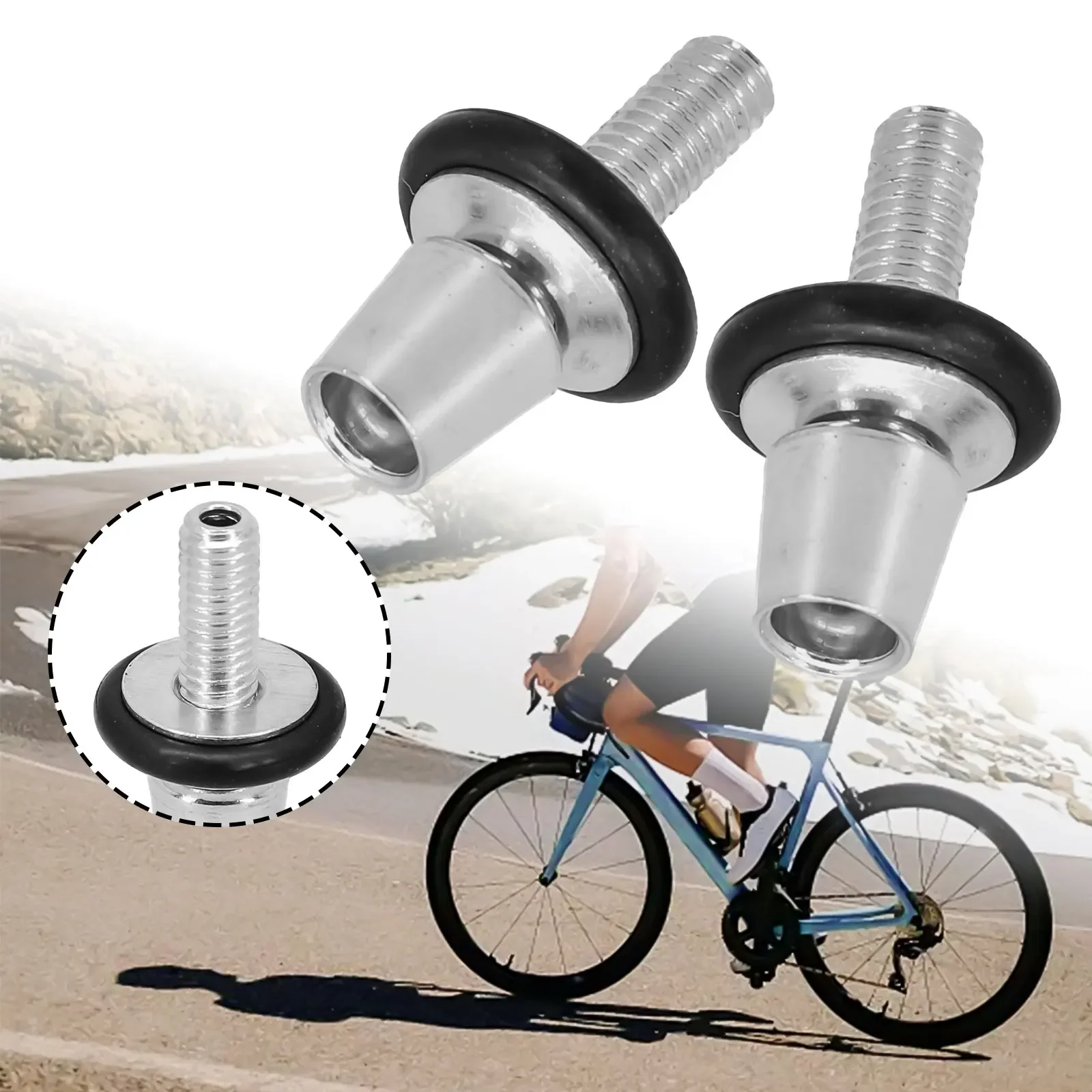 2pcs Bike Bicycle C/V Brake Caliper Cable Bolts Adjusters M6 For-Shimano Dia Compe Brake Tube Fixing Screw Parts