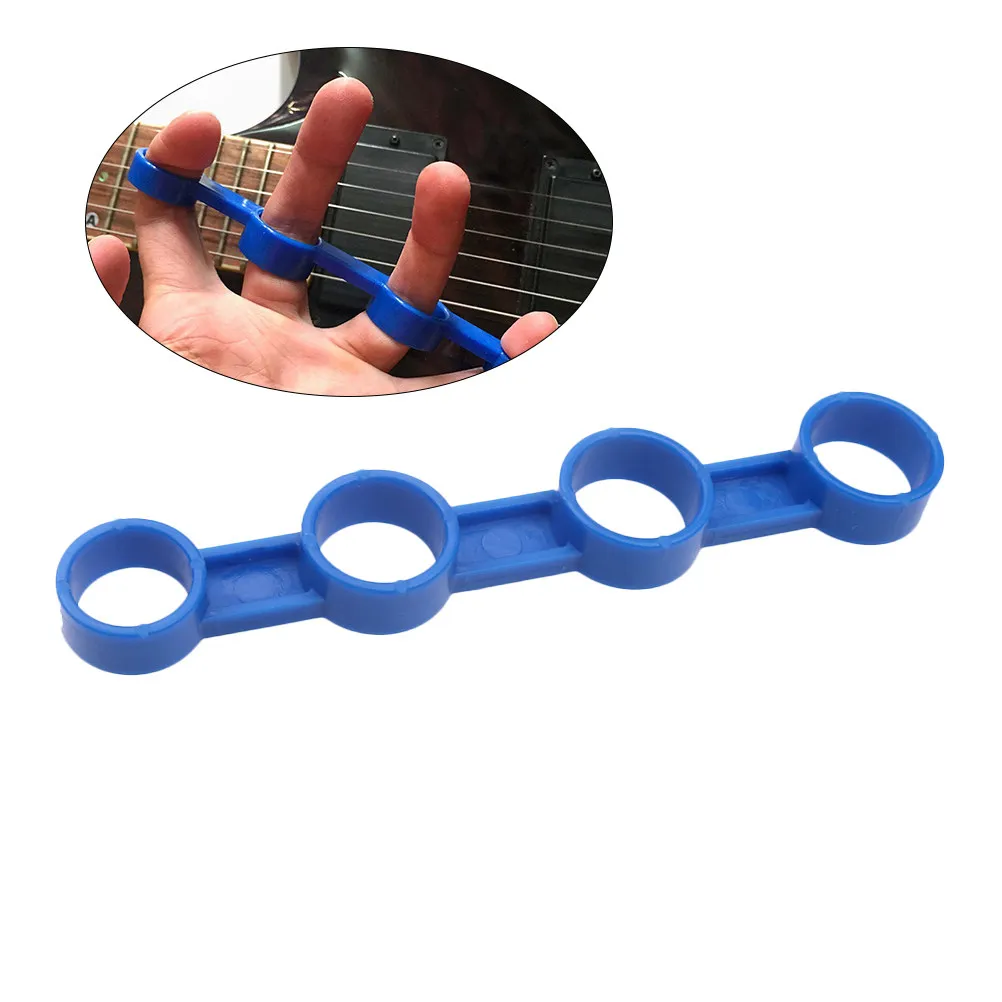 Guitar Finger Expander Tool Large Blue Finger Expansion Sleeves for Piano Ukulele Bass Keyboard Saxophone Improves Flexibility