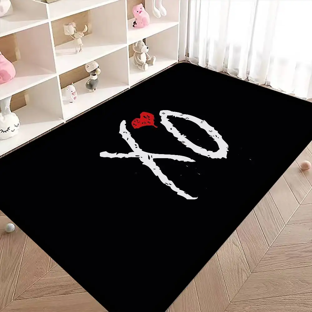 Singer T-The Weeknd Xo Room Mats Cheaper Anti-slip Modern Living Room Balcony Printed Household Carpets