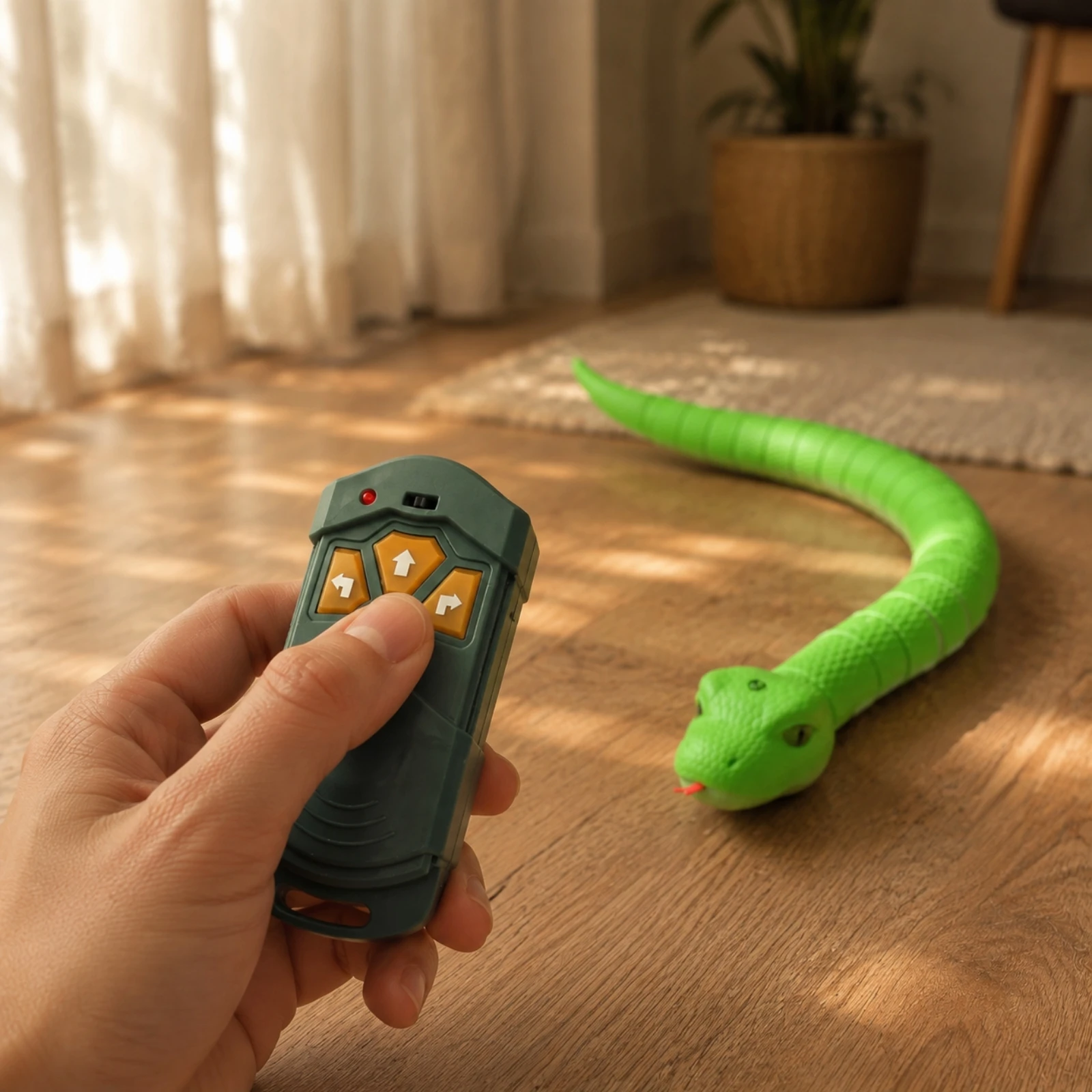 Prank Toy Realistic Controller Control Snake Toy for Children Ages 7 to 14, Party Jokes, Indoor Play