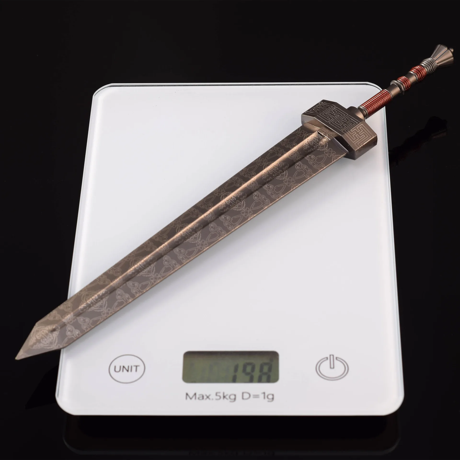 30 cm Eldenn Katana Damascus Zwaard Anime Game Wapen Mini Staal Ninja Blade Real Sized Japanse Katana Samurai Sabel Jongen speelgoed Gift